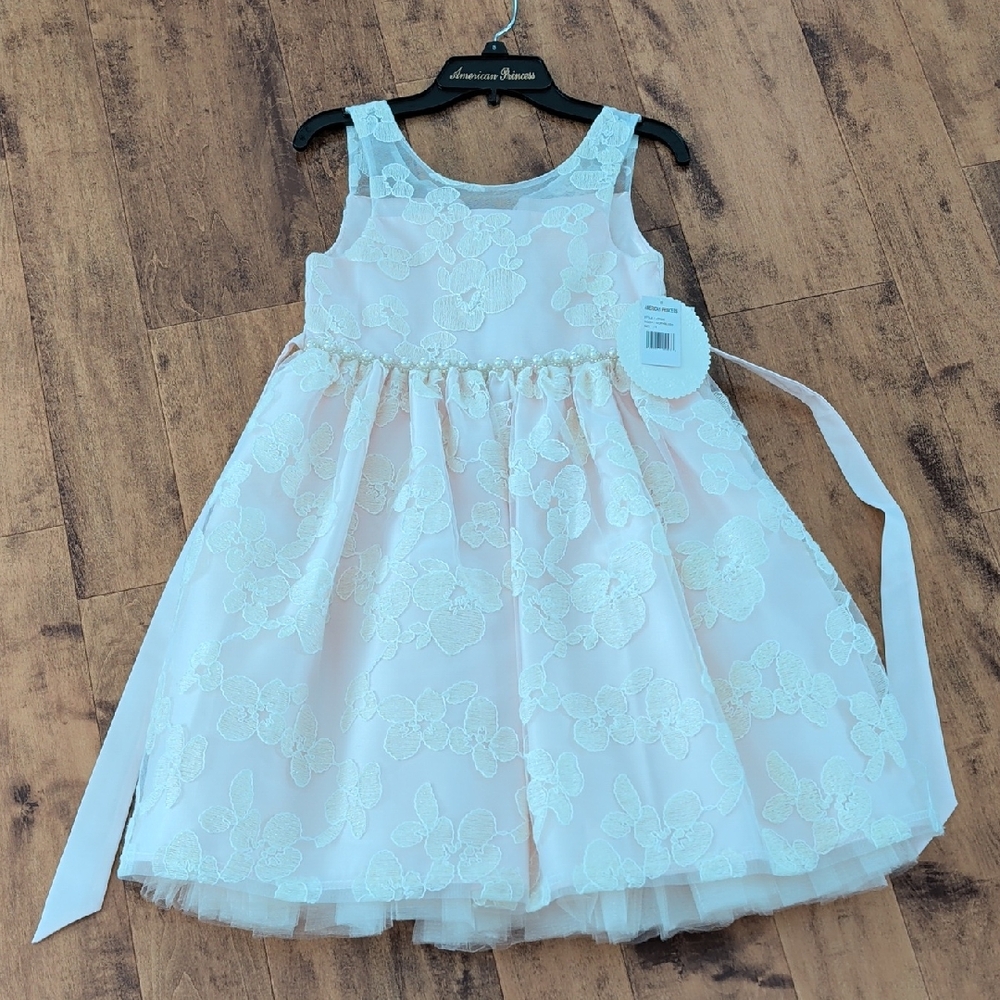 American Princess Light Pink Floral Dress